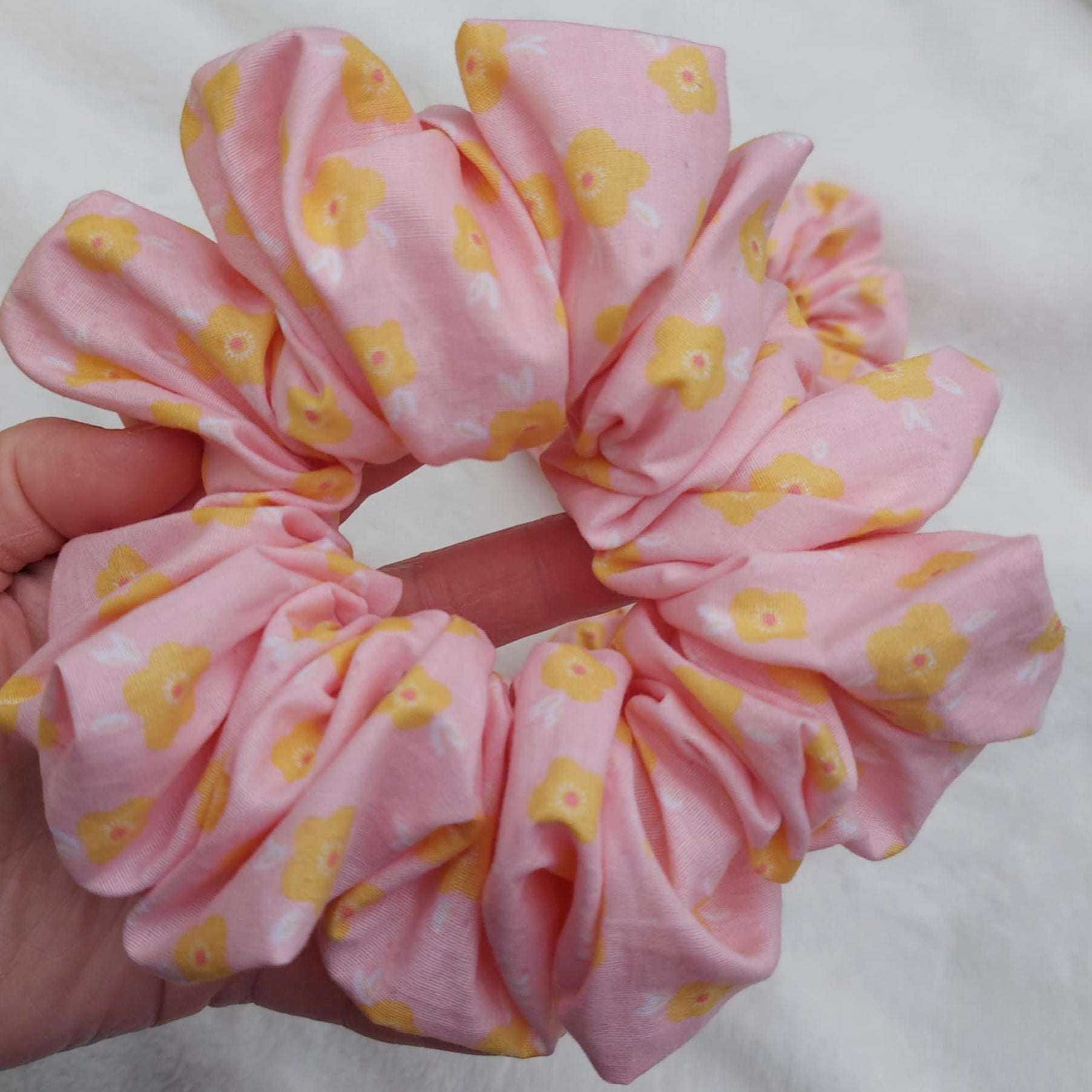 Flora rosa - scrunchie