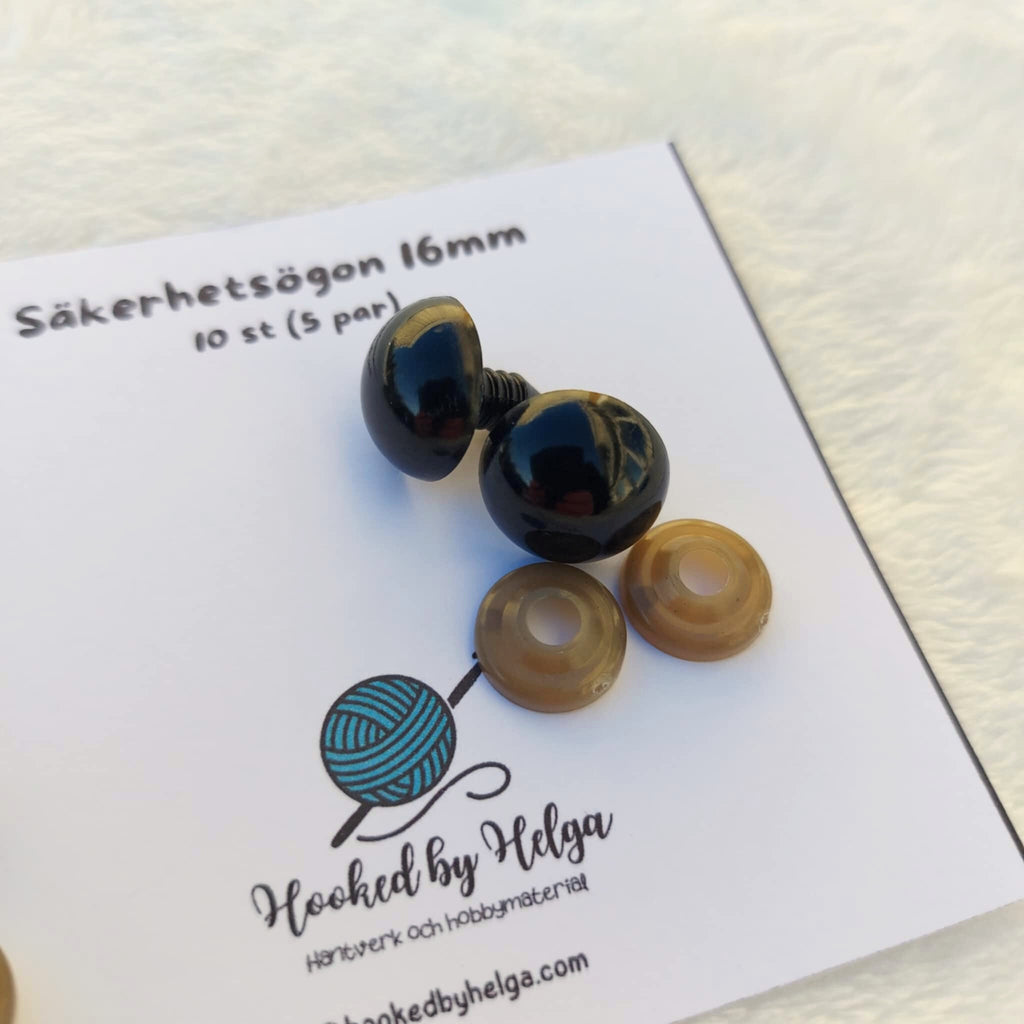 Säkerhetsögon för amigurumi – flera storlekar