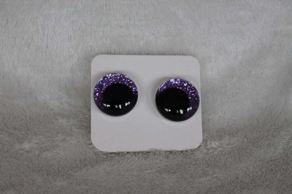 Glittriga säkerhetsögon 20 mm  (sinker eyes) - 1 par (2 st)