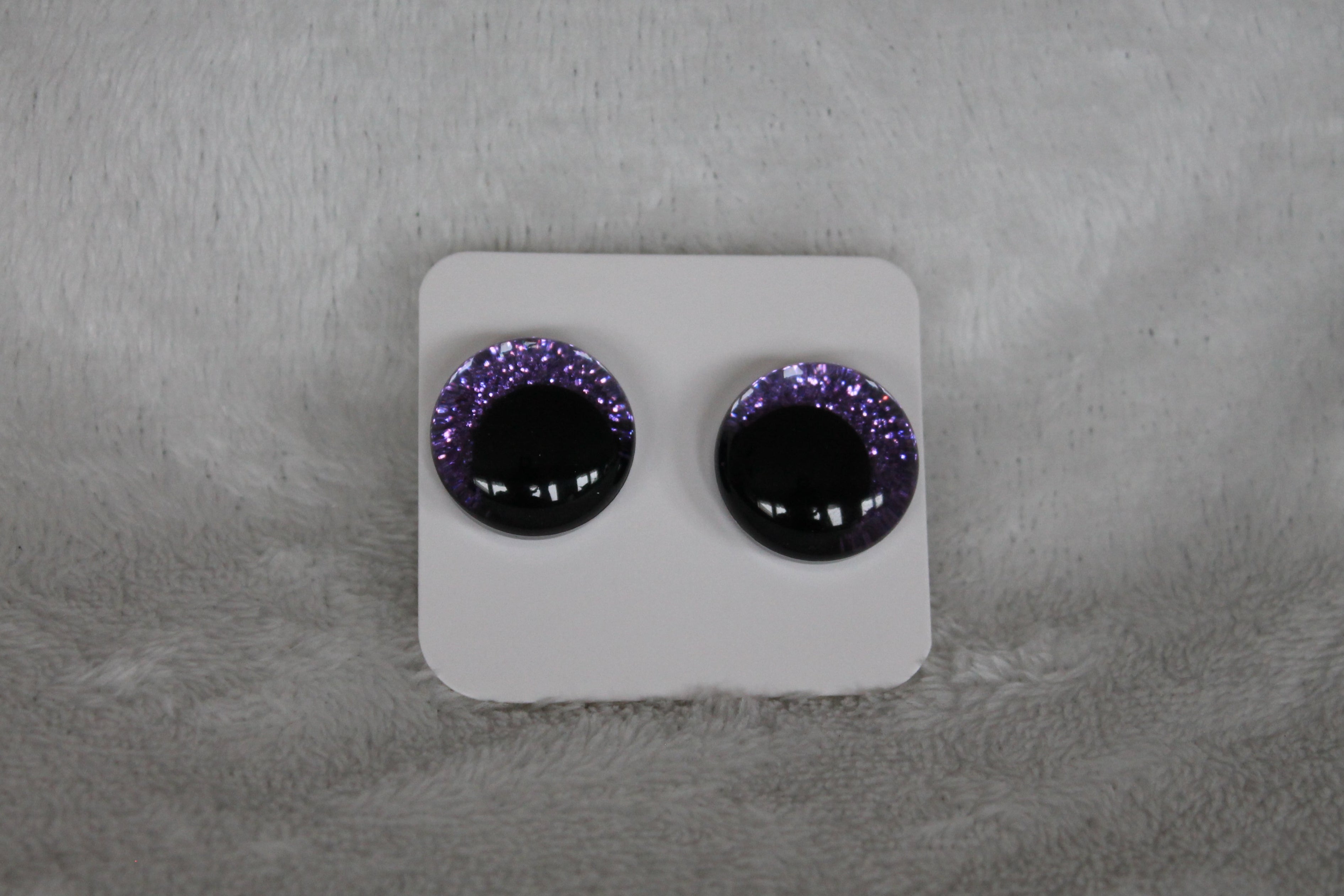 Glittriga säkerhetsögon 20 mm  (sinker eyes) - 1 par (2 st)