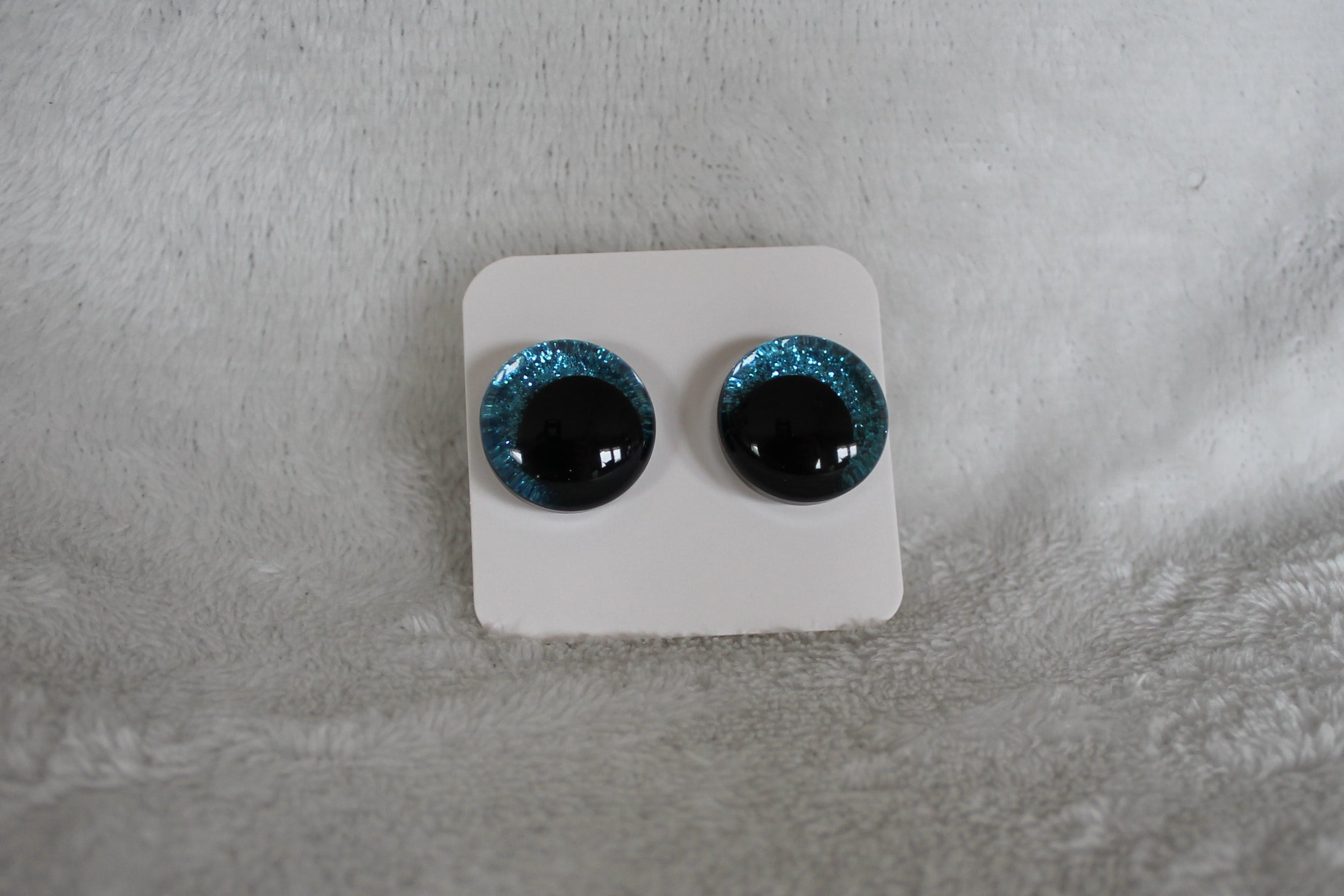 Glittriga säkerhetsögon 20 mm  (sinker eyes) - 1 par (2 st)