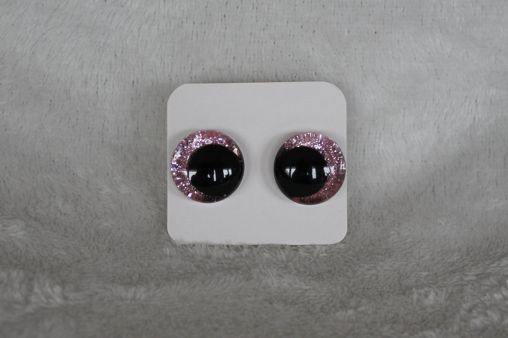 Glittriga säkerhetsögon 20 mm  (sinker eyes) - 1 par (2 st)