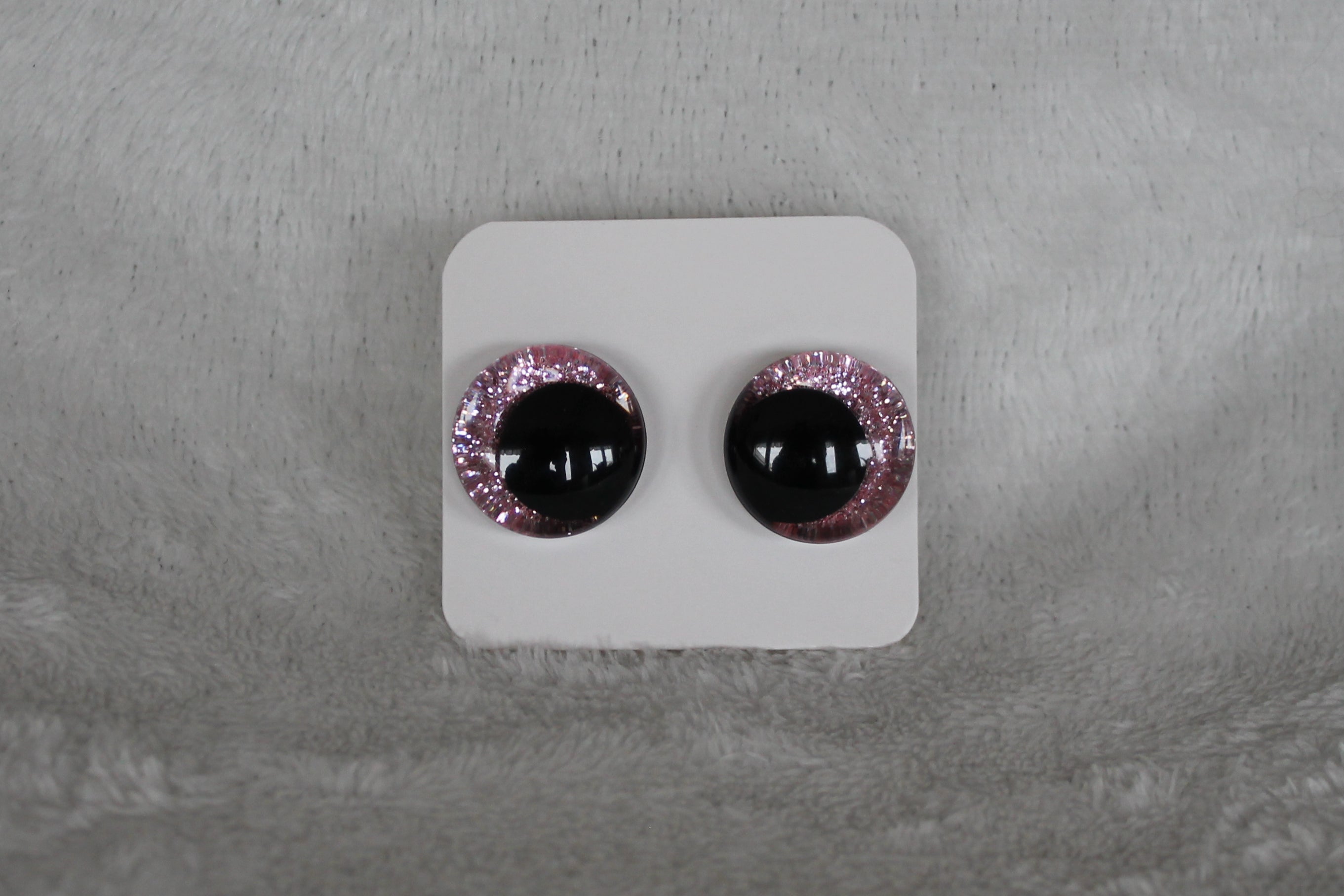 Glittriga säkerhetsögon 20 mm  (sinker eyes) - 1 par (2 st)
