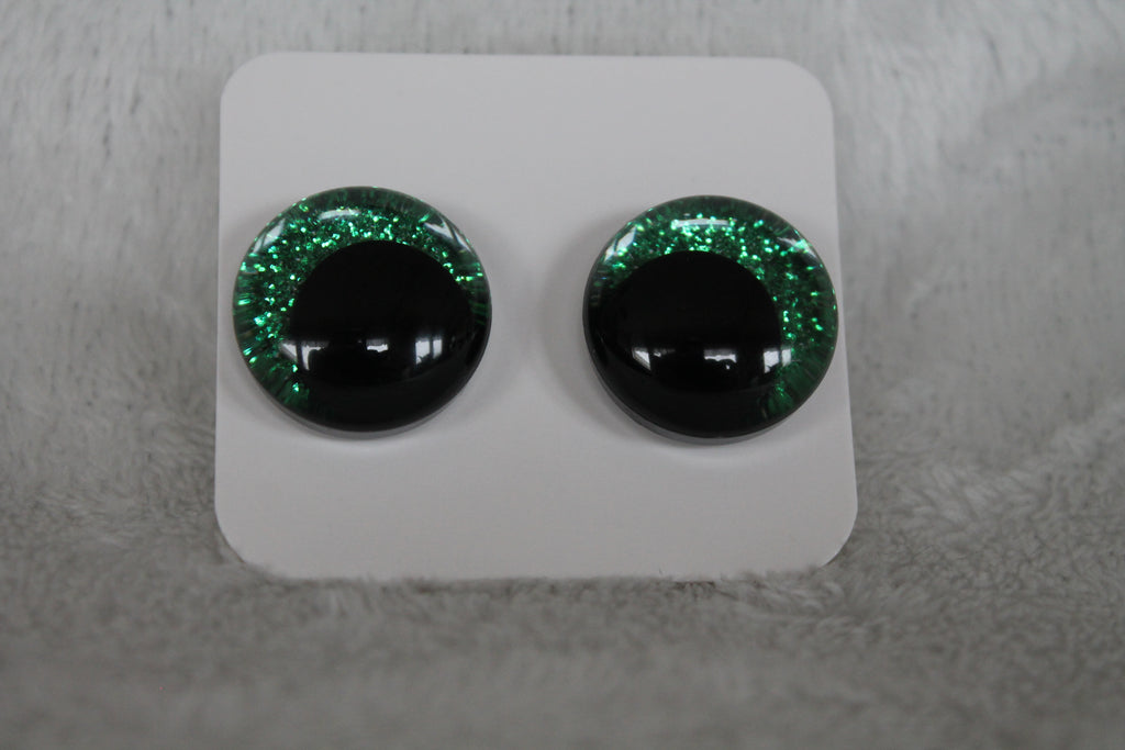 Glittriga säkerhetsögon 20 mm  (sinker eyes) - 1 par (2 st)