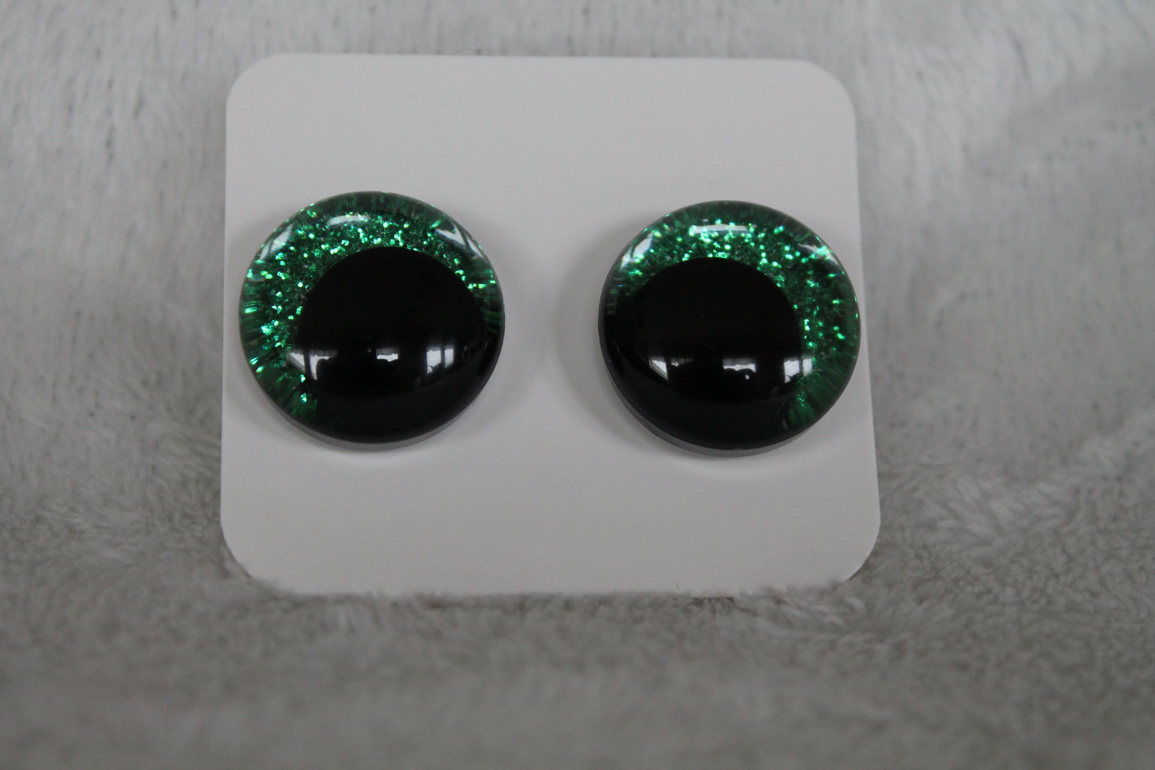 Glittriga säkerhetsögon 20 mm  (sinker eyes) - 1 par (2 st)