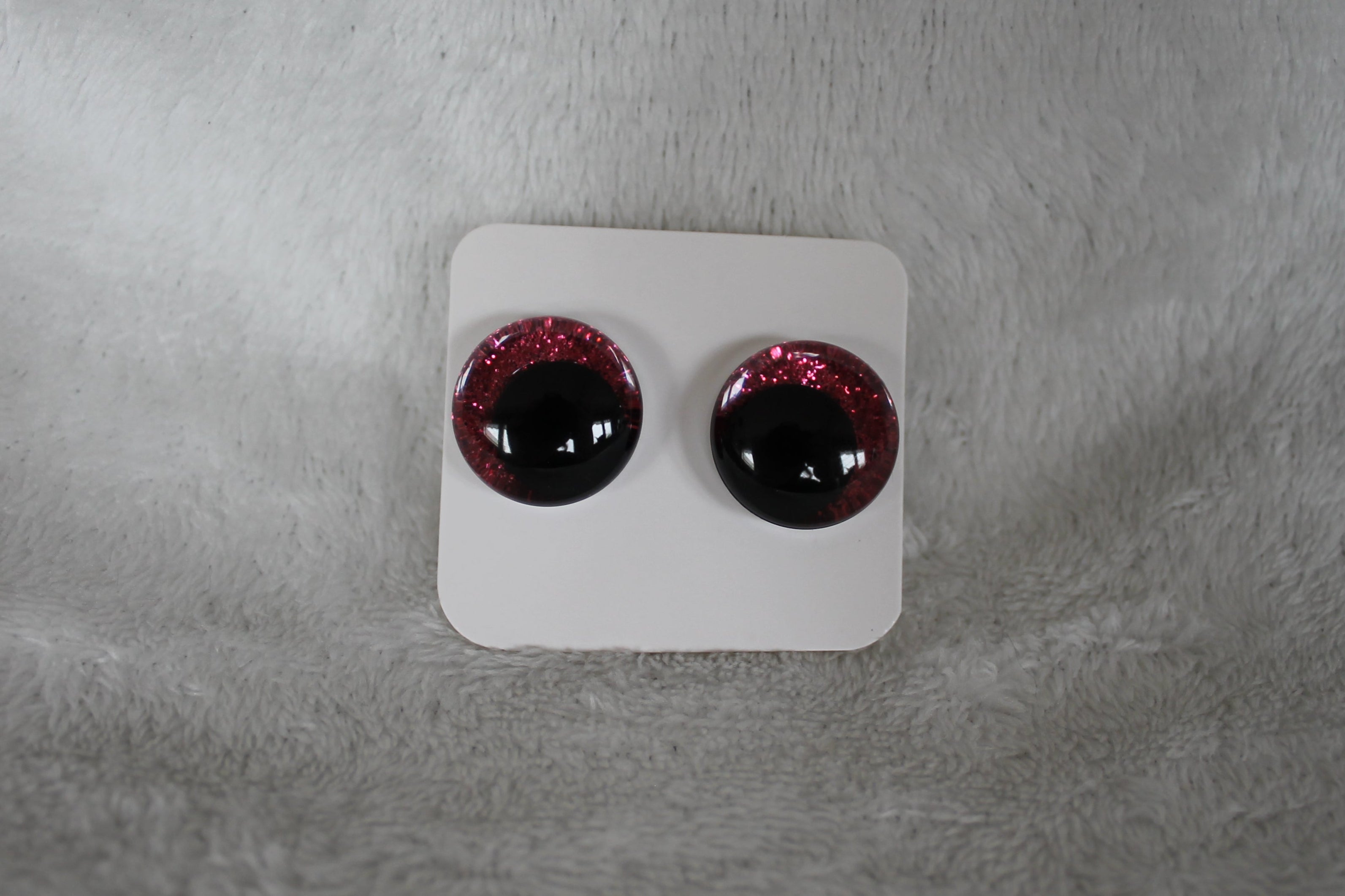 Glittriga säkerhetsögon 20 mm  (sinker eyes) - 1 par (2 st)