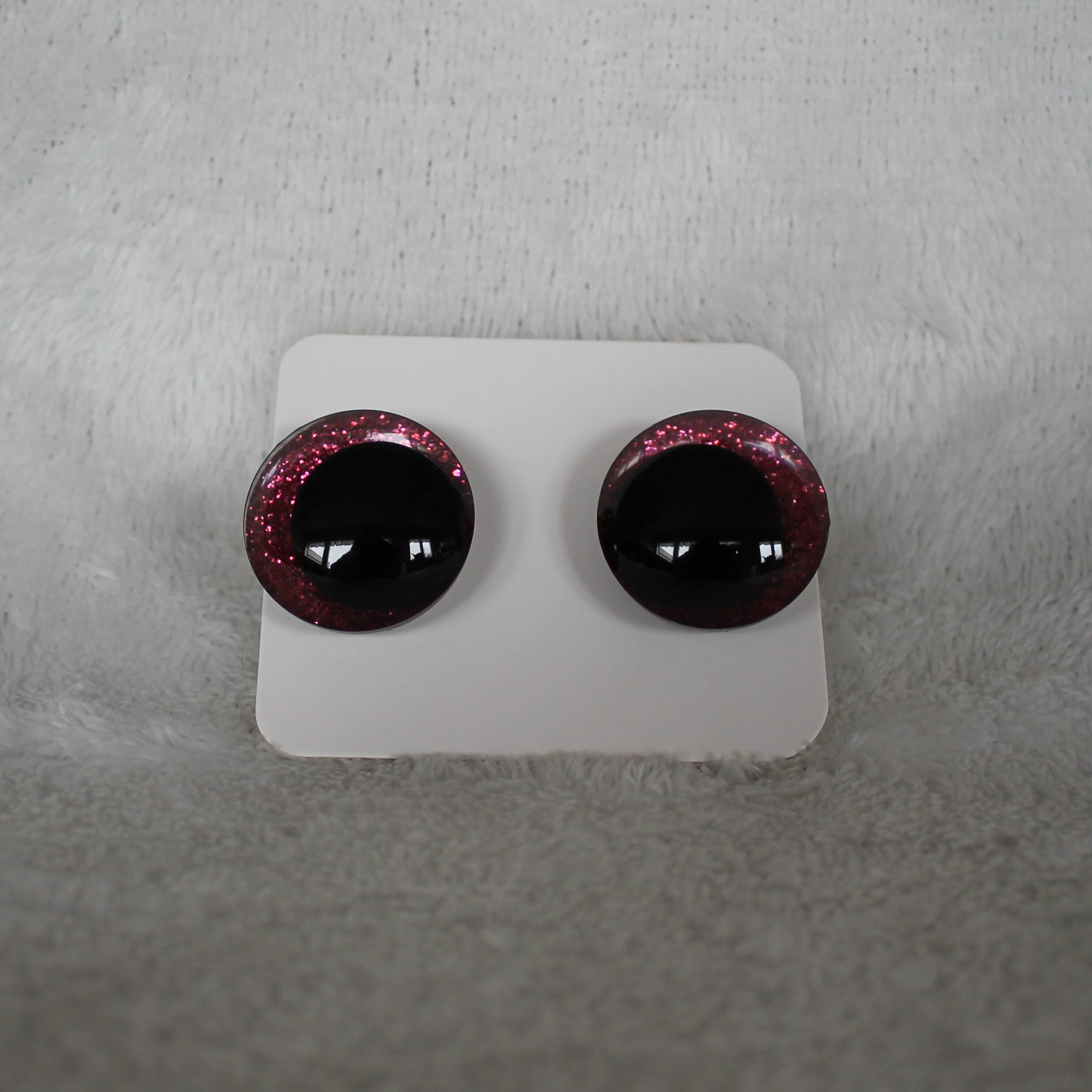 Glittriga säkerhetsögon 25 mm (sinker eyes) - 1 par (2 st)