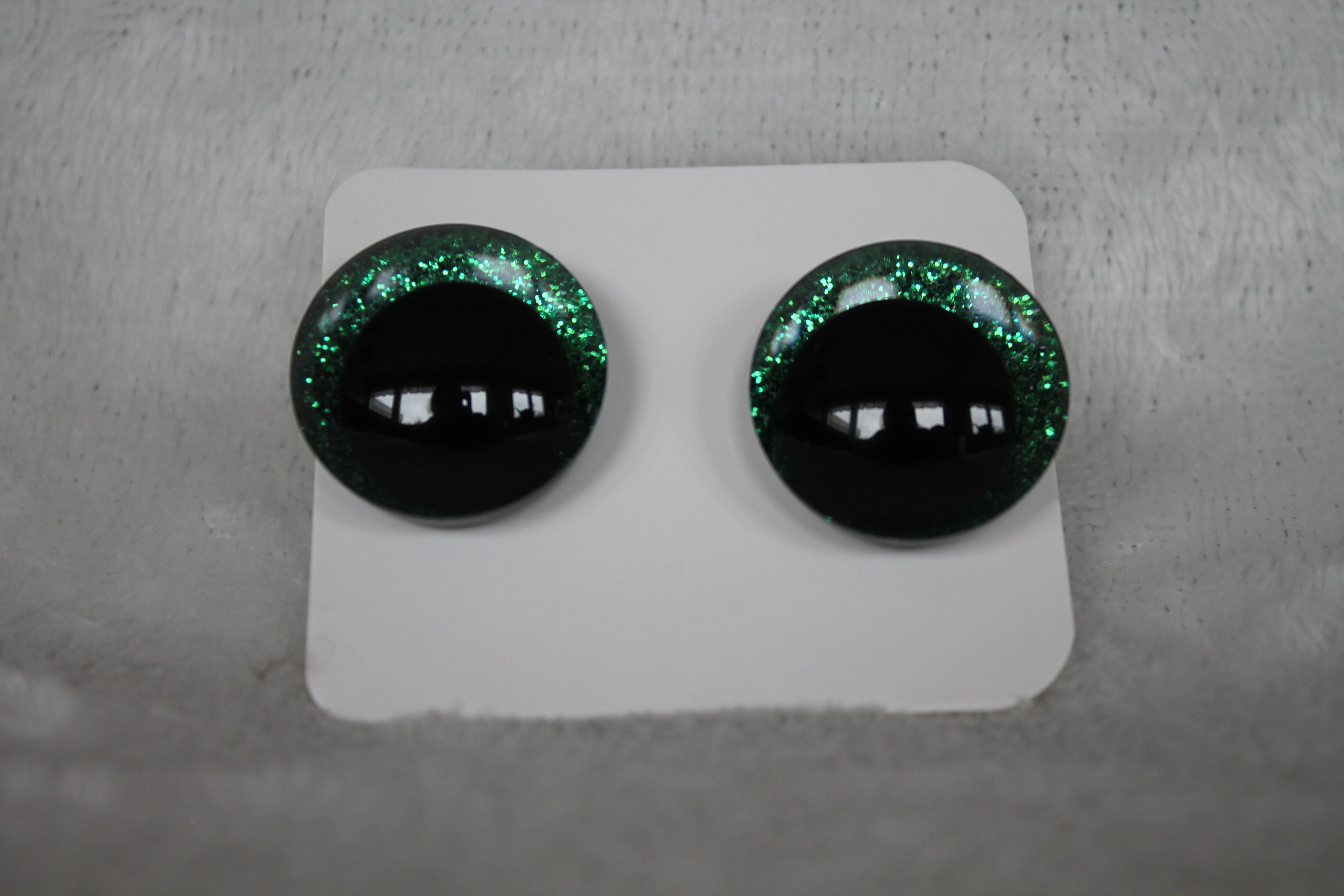 Glittriga säkerhetsögon 25 mm (sinker eyes) - 1 par (2 st)
