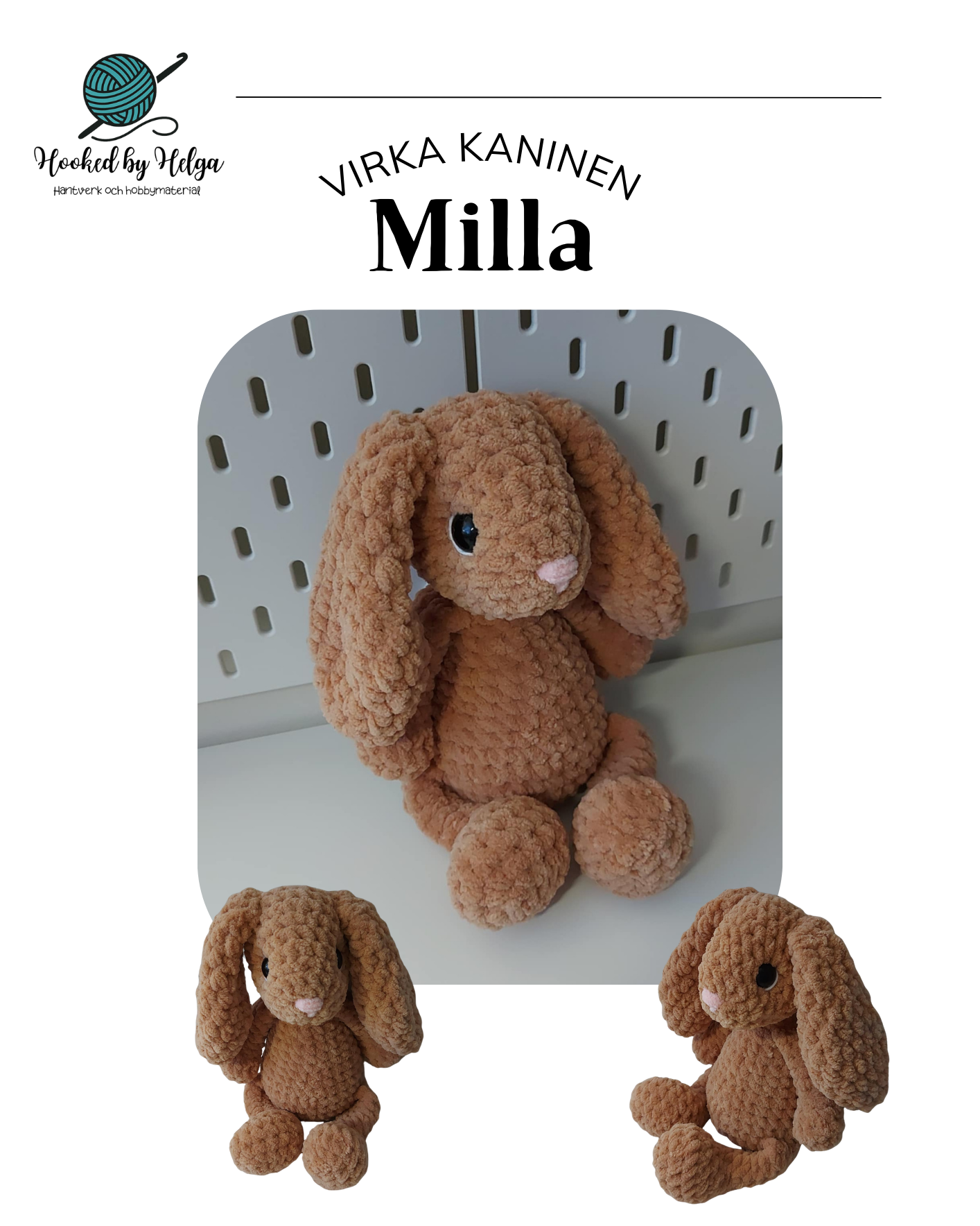 Virka kaninen Milla (mönster)