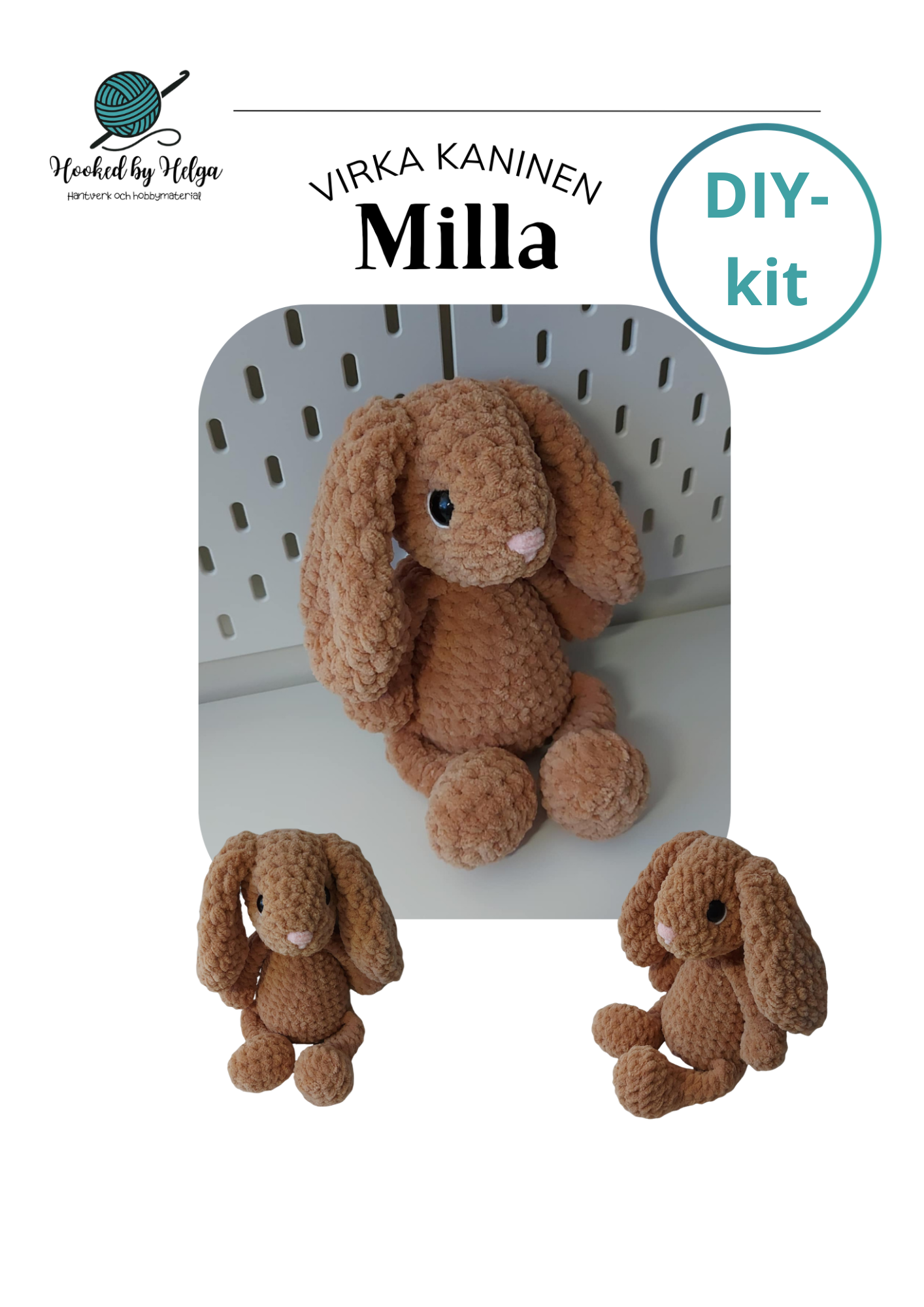 DIY-kit "Virka kaninen Milla"