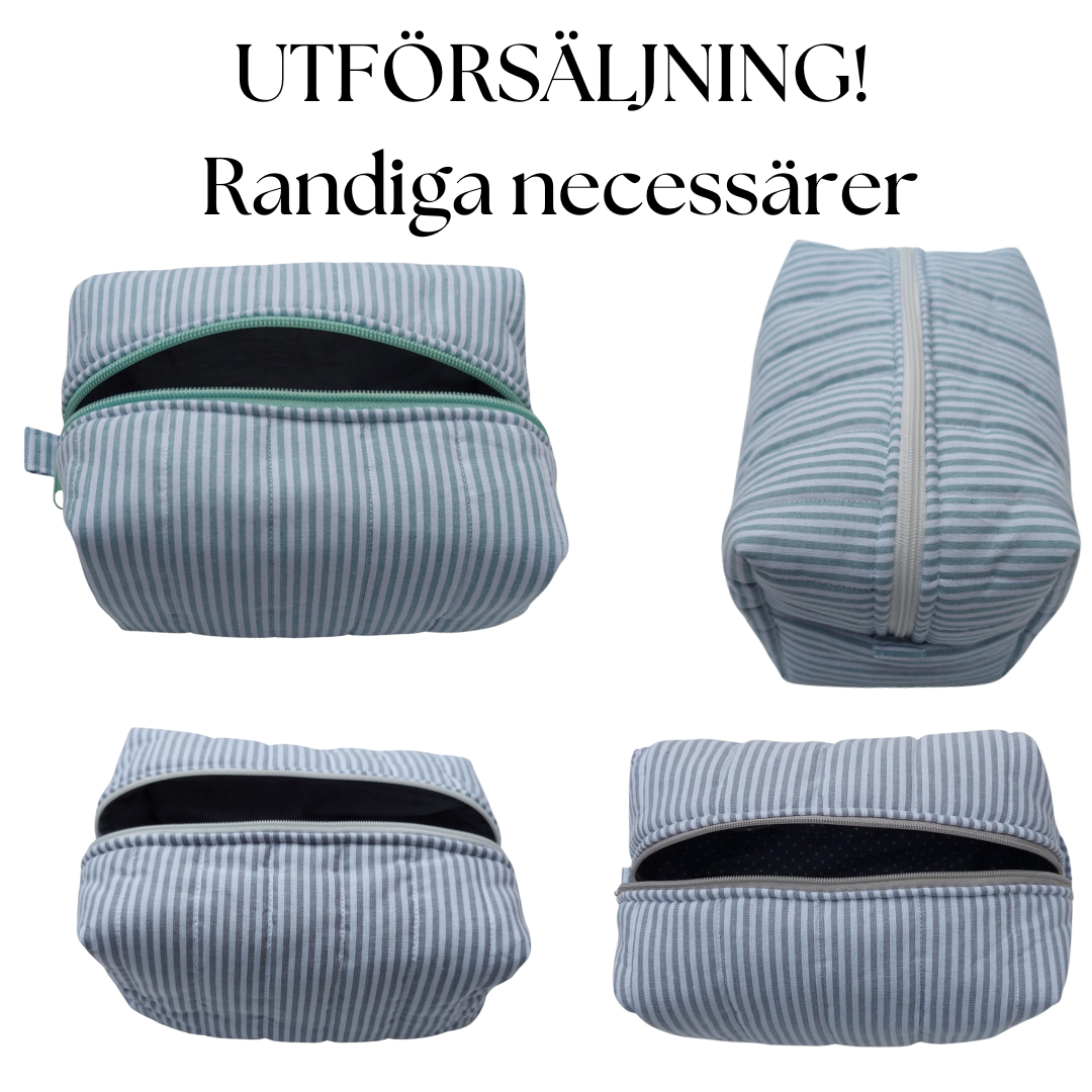 Necessärer - randiga UTFÖRSÄLJNING