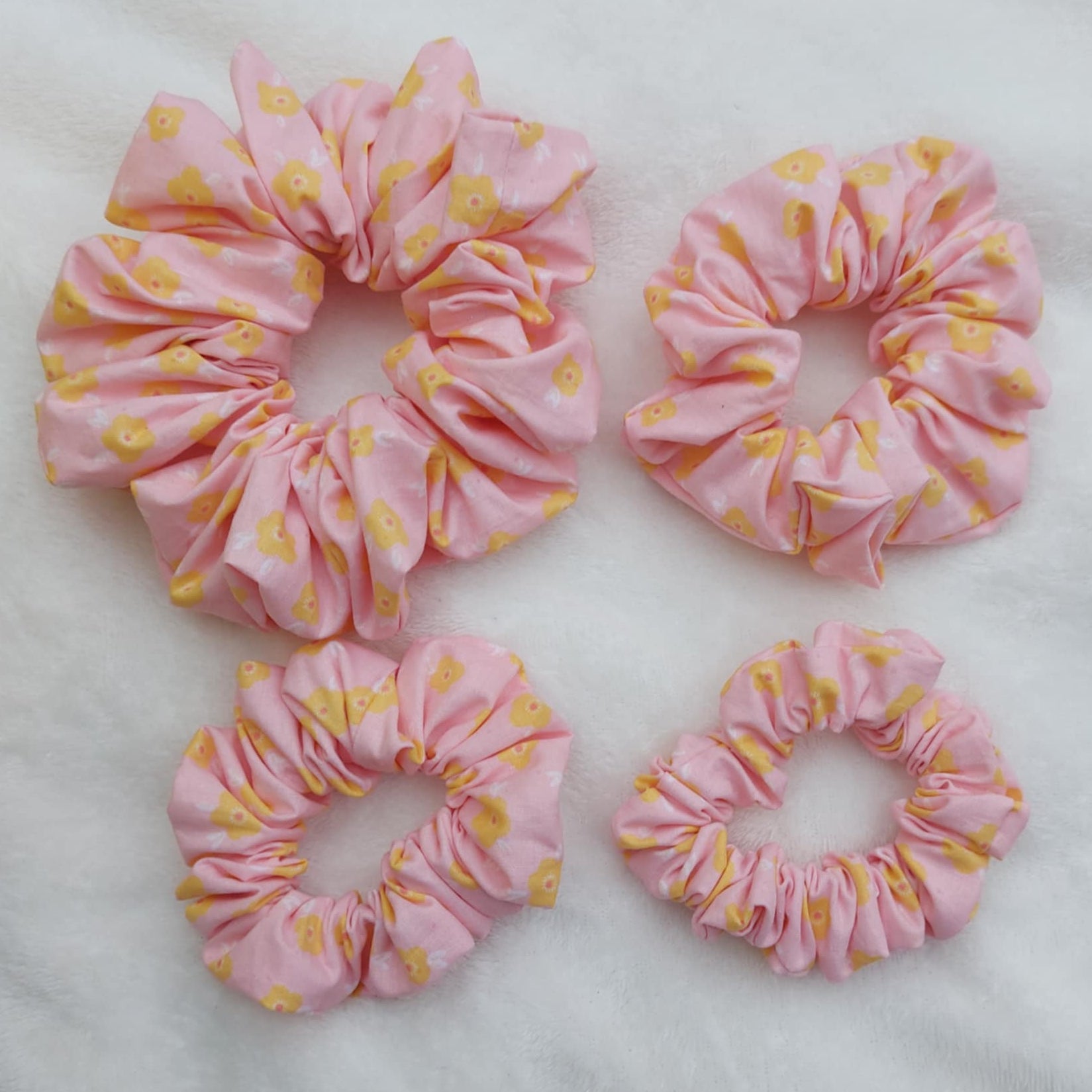 Flora rosa - scrunchie