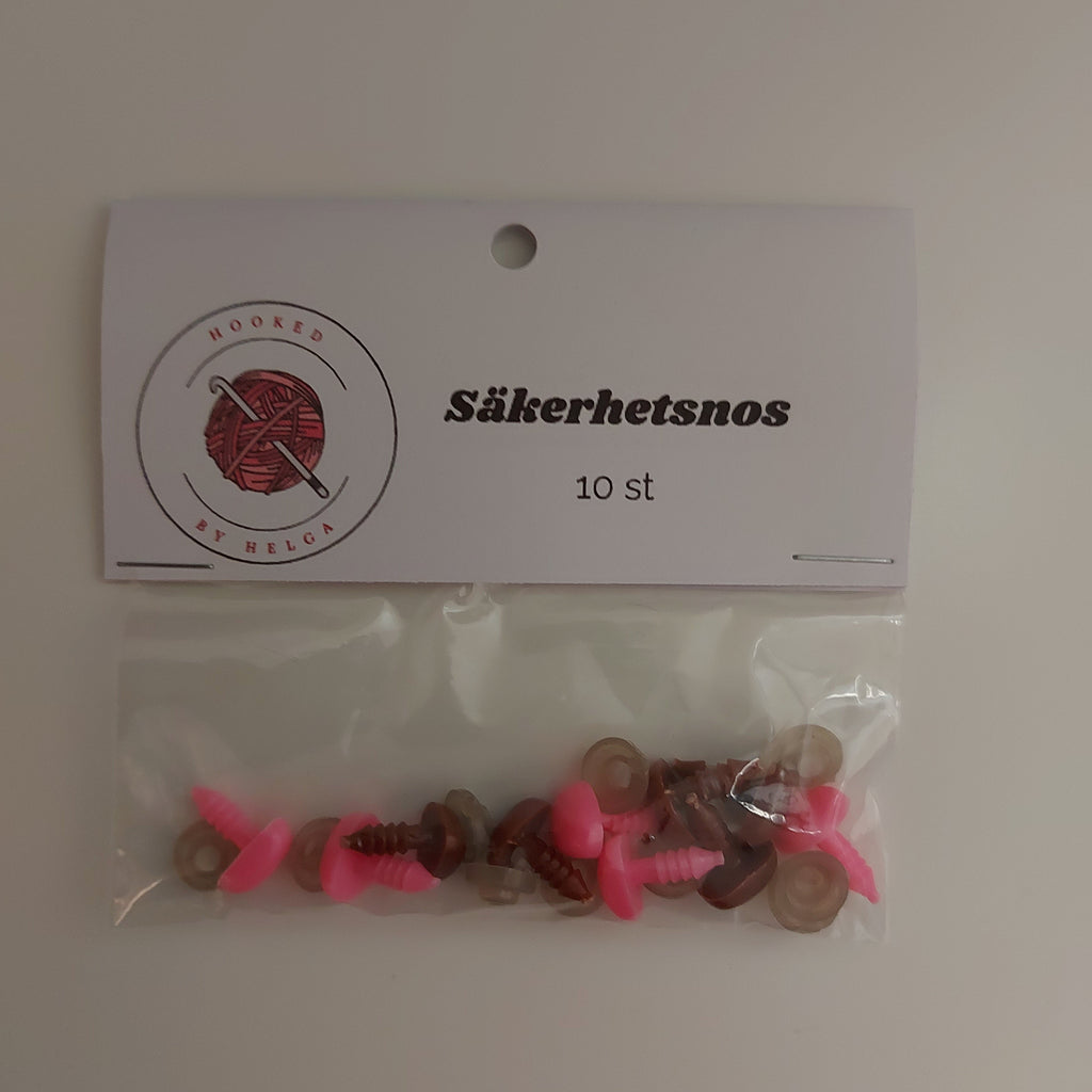 Säkerhetsnos till virkade gosedjur