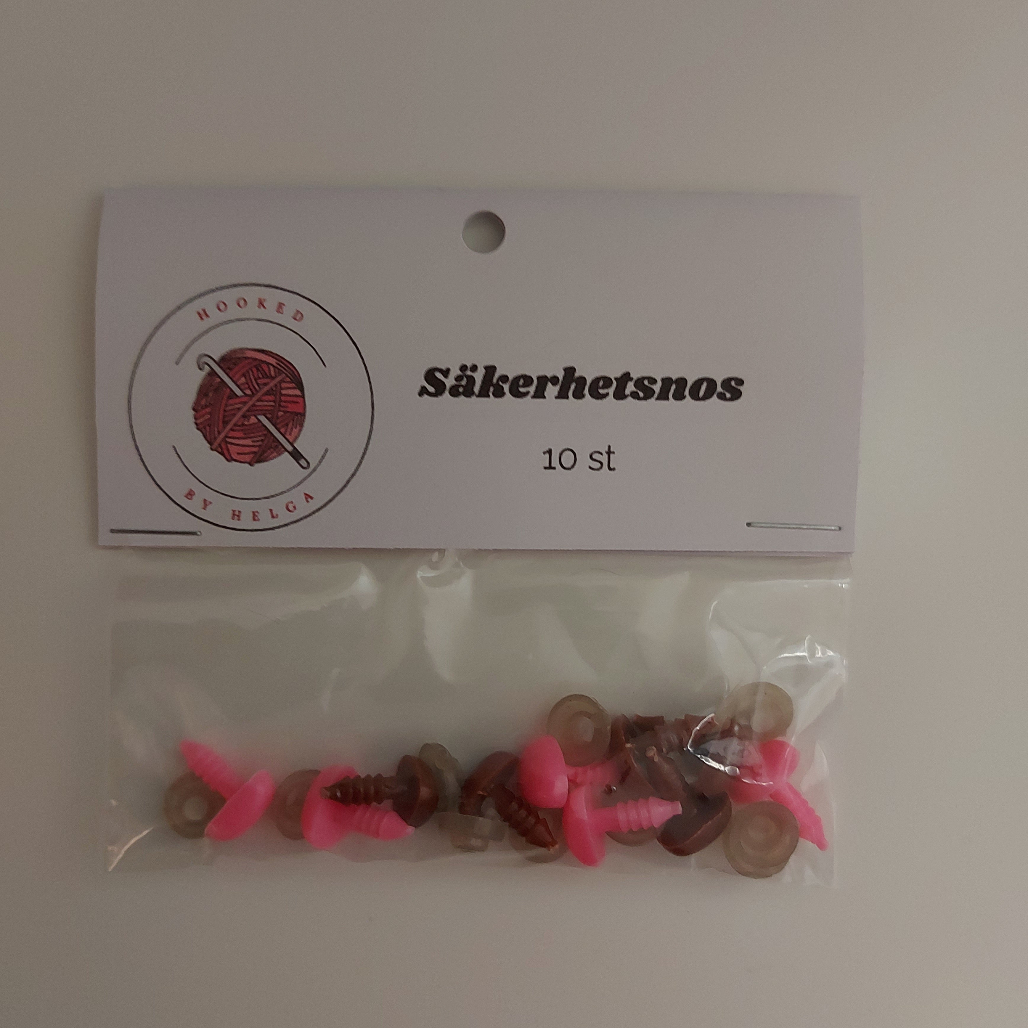 Säkerhetsnos till virkade gosedjur