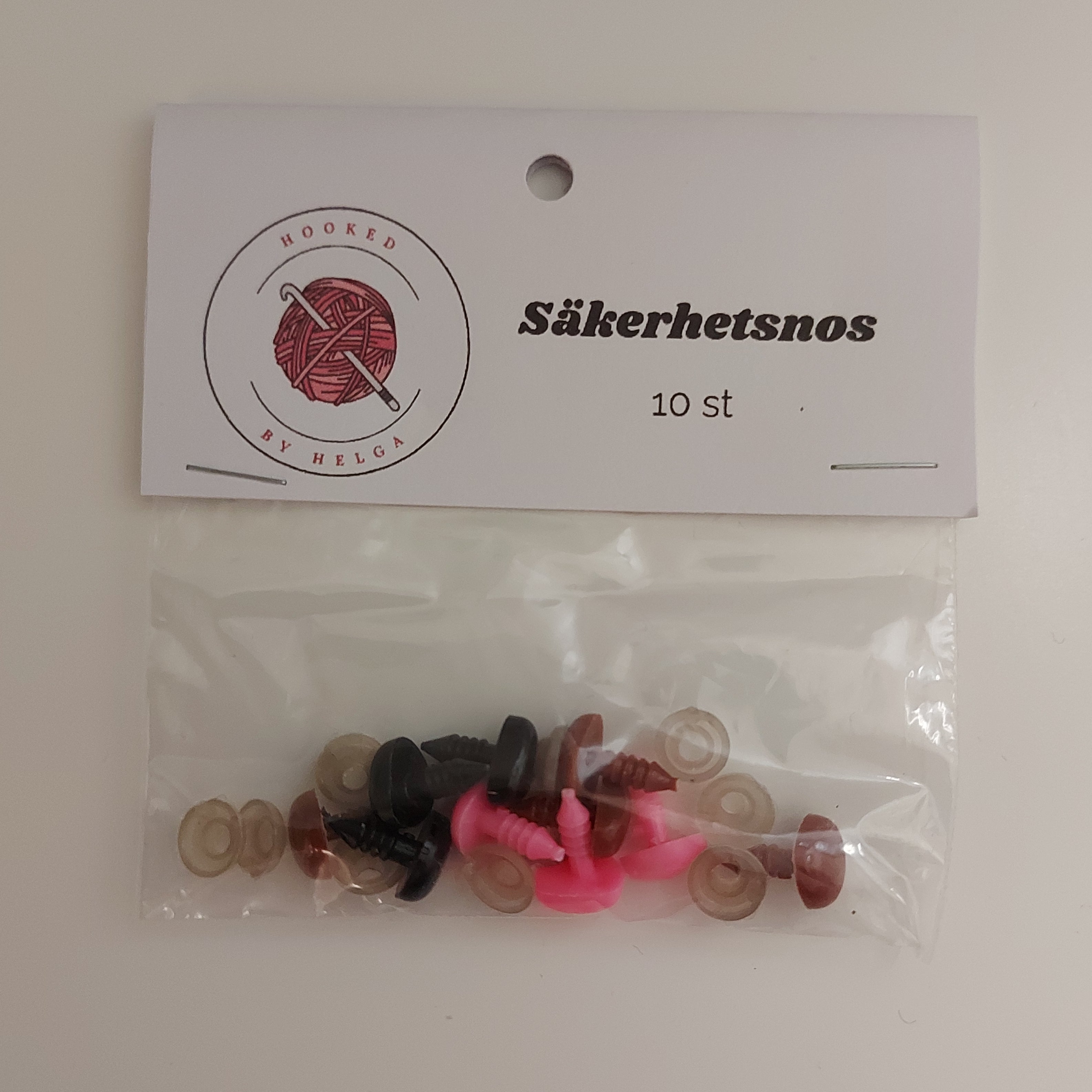 Säkerhetsnos till virkade gosedjur